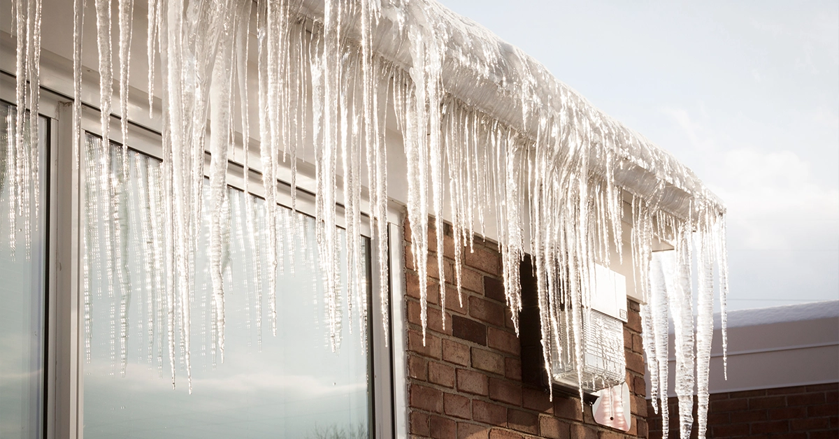 Ice Dams on Roof